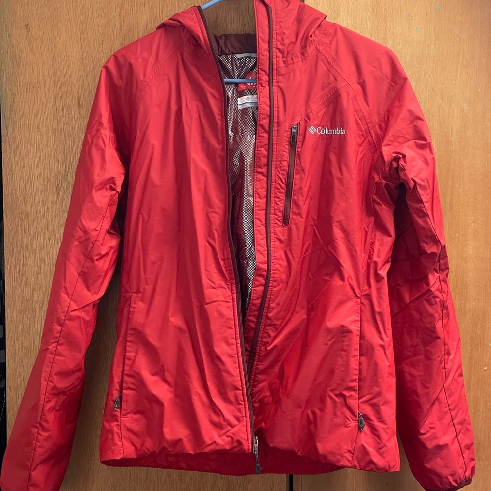 Columbia Red Ski Jacket Water-Resistant Snow Gear